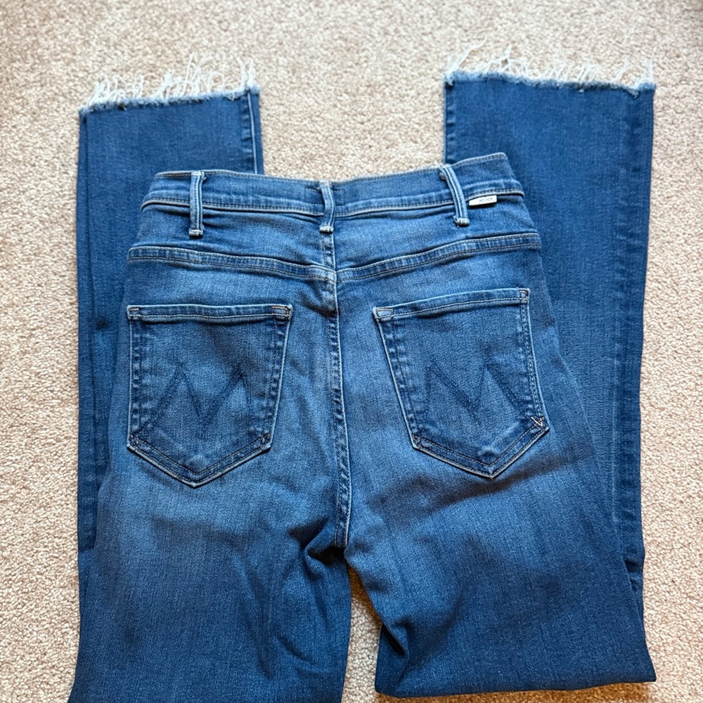 MOTHER Women's Hustler Ankle Fray Jeans Size 27 - Picture 6 of 10